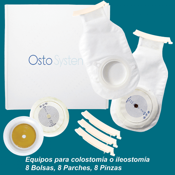8 bolsas de equipo para colostomia
